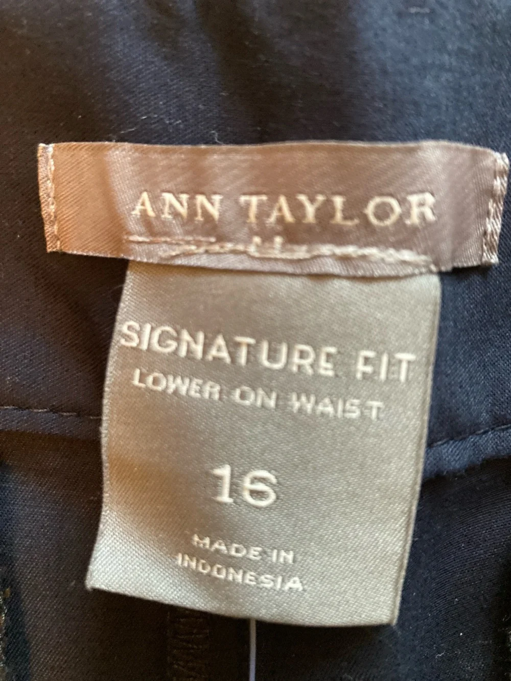 Ann Taylor Navy Signature Fit Shorts - Picture 2 of 8